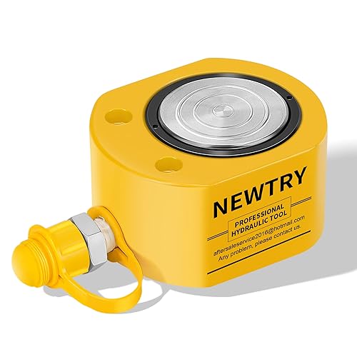 NEWTRY Jack hidráulico Ram hidráulico 10T Jack hidráulico Porta Power Ram Cilindro de elevación de perfil bajo Jack Ram Mini de 043 pulgadas