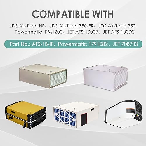 Miniatura 5 de 2 filtros de aire de bolsillo sintético MERV 11 para 750-ER Air-Tech HP Jet AFS-1000B AFS-1000C, 3 filtros de bolsa interior compatibles con JDS