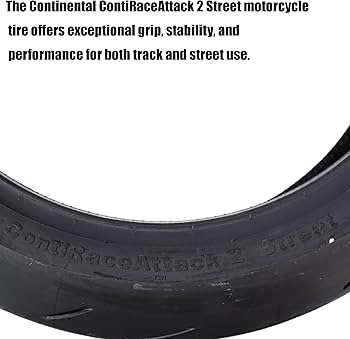 Amazon.com: Continental Race Attack 2 Street Rear Tire (180/55ZR