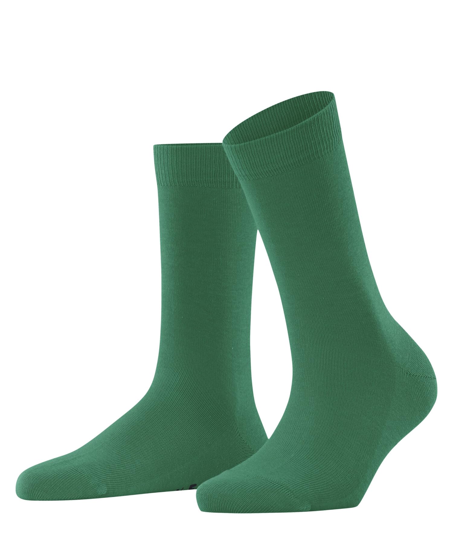 FALKE Women's Family W So Sustainable Cotton Plain 1 Pair Socks, Green Tourmaline 7618, 2.5-5
