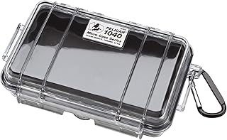 PELICAN(ペリカン) 小型防水ハードケース 1040HK ブラック/クリア 1040HKBKCR 0.5L