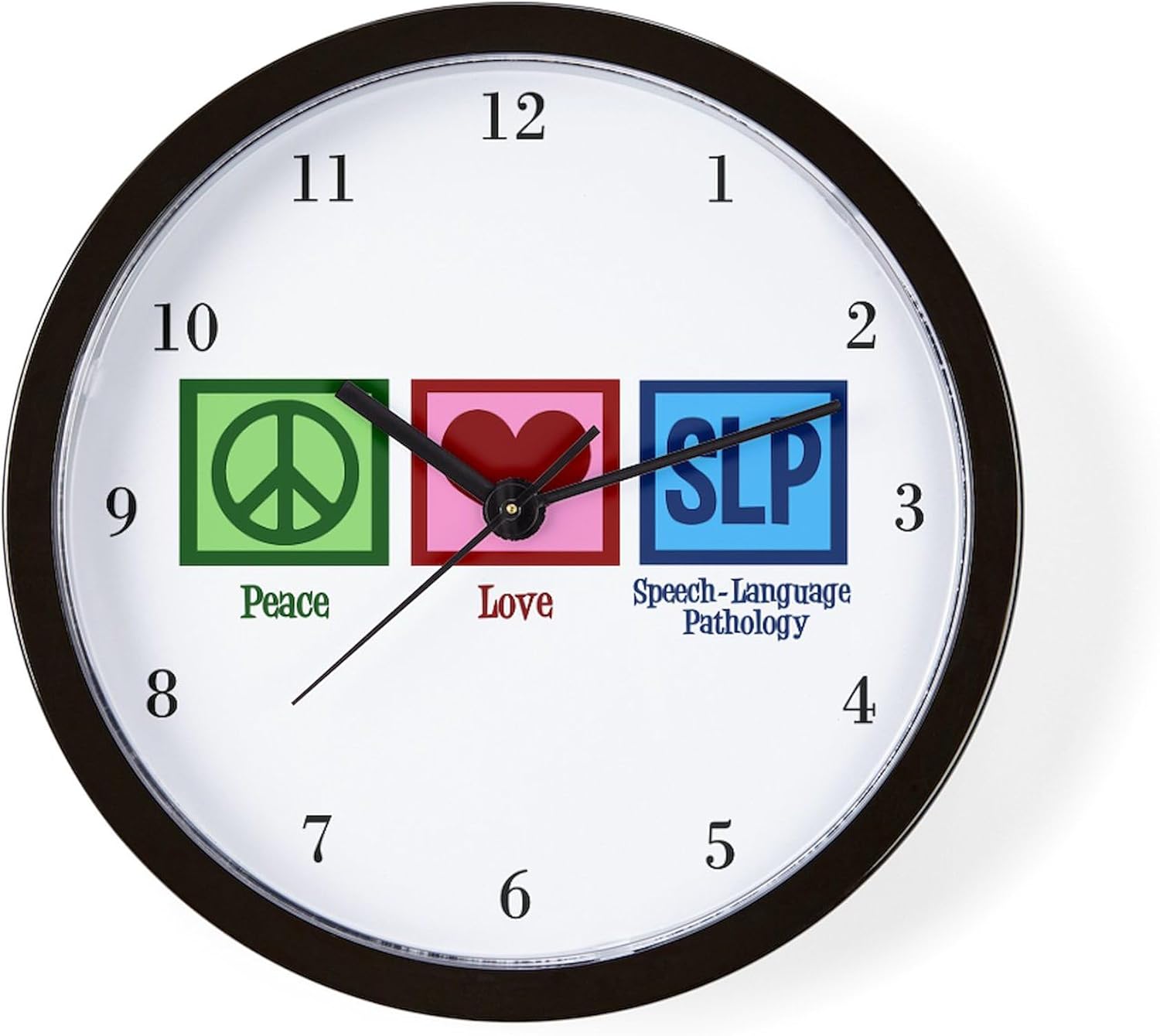 CafePress Speech Language Pathology 10" Wall Clock for Livingroom, Kitchen, or Office