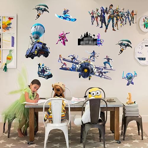 Battle Royale - Póster de pared con temática de videojuegos para dormitorio, decoración de habitación de niños y adolescentes, regalos para niños y Battle Royale - Póster de pared con temática de videojuegos para dormitorio, decoración de habitación de niños y adolescentes, regalos para niños y