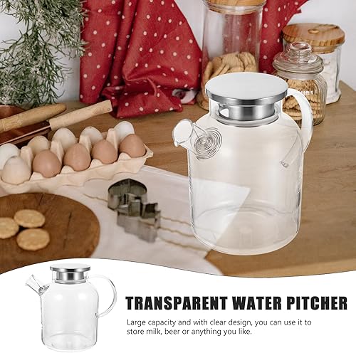 Miniatura 3 de Mango ergonómico Jarra de vidrio Jarra de agua de refrigeración Tetera Jarra de jugo de cocina esencial