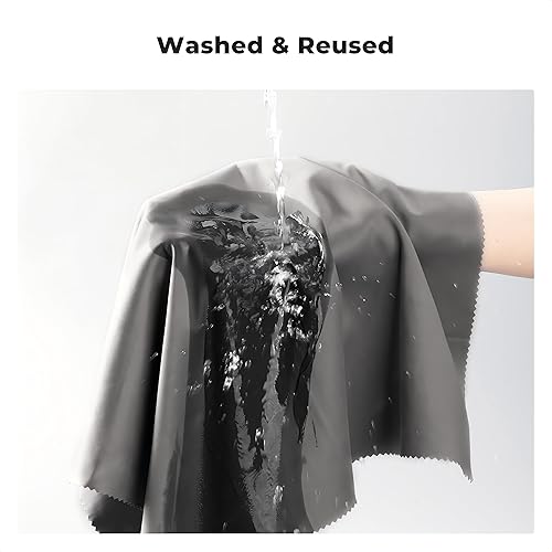 Miniatura 6 de K&F Concept - Paquete de 4 paños de limpieza de microfibra extra grandes de 16 x 16 pulgadas, paños de microfibra de gran tamaño para pantalla de