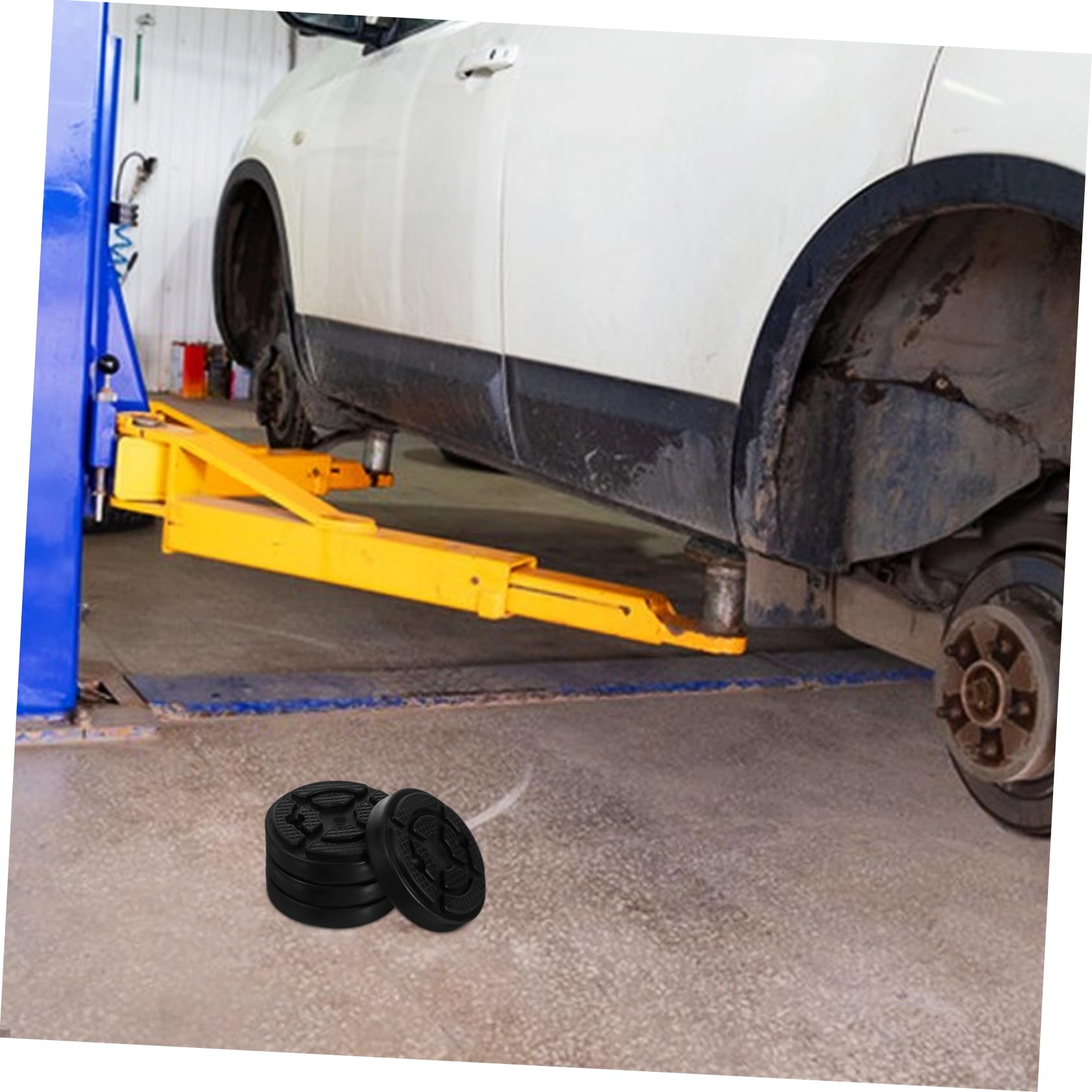 4 Stück Gummipuffer für Zwei Säulen Hebebühnen 10,8cm Schwarz