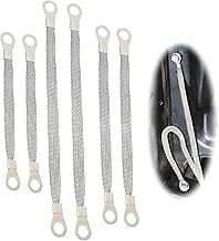 Muffler Grounds, For Cars, Set of 6, 7.9 inches (200 mm), 9.8 inches (250 mm), 11.8 inches (300 mm) (2 each), For Automobiles, Ground Strap, Ring Terminal, Universal Earth Belt