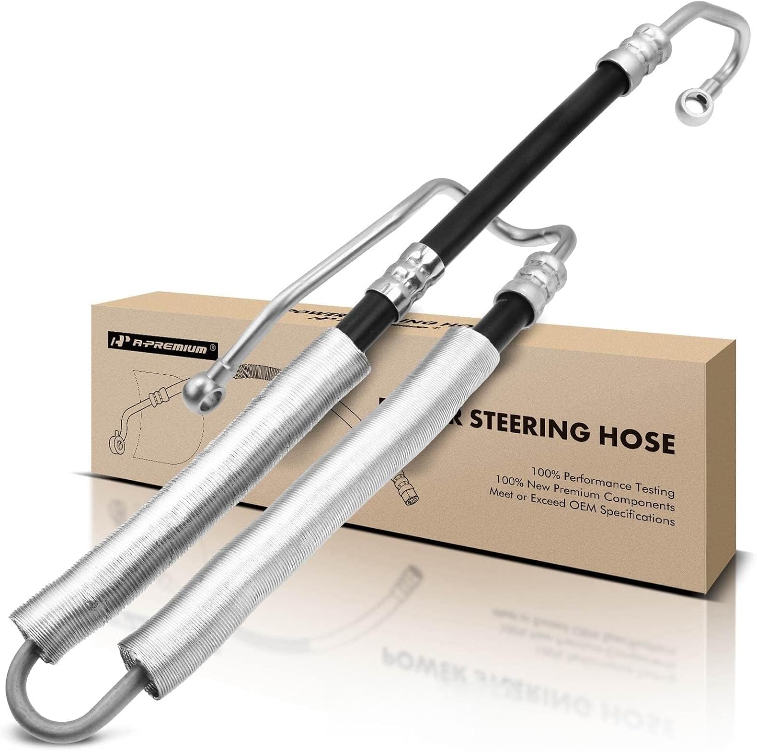 A-Premium Power Steering Pressure Hose Line Assembly Compatible with BMW E34/E39 Series 530i, E34/E39 Series 540i 1994 1995, Reservoir to Pump