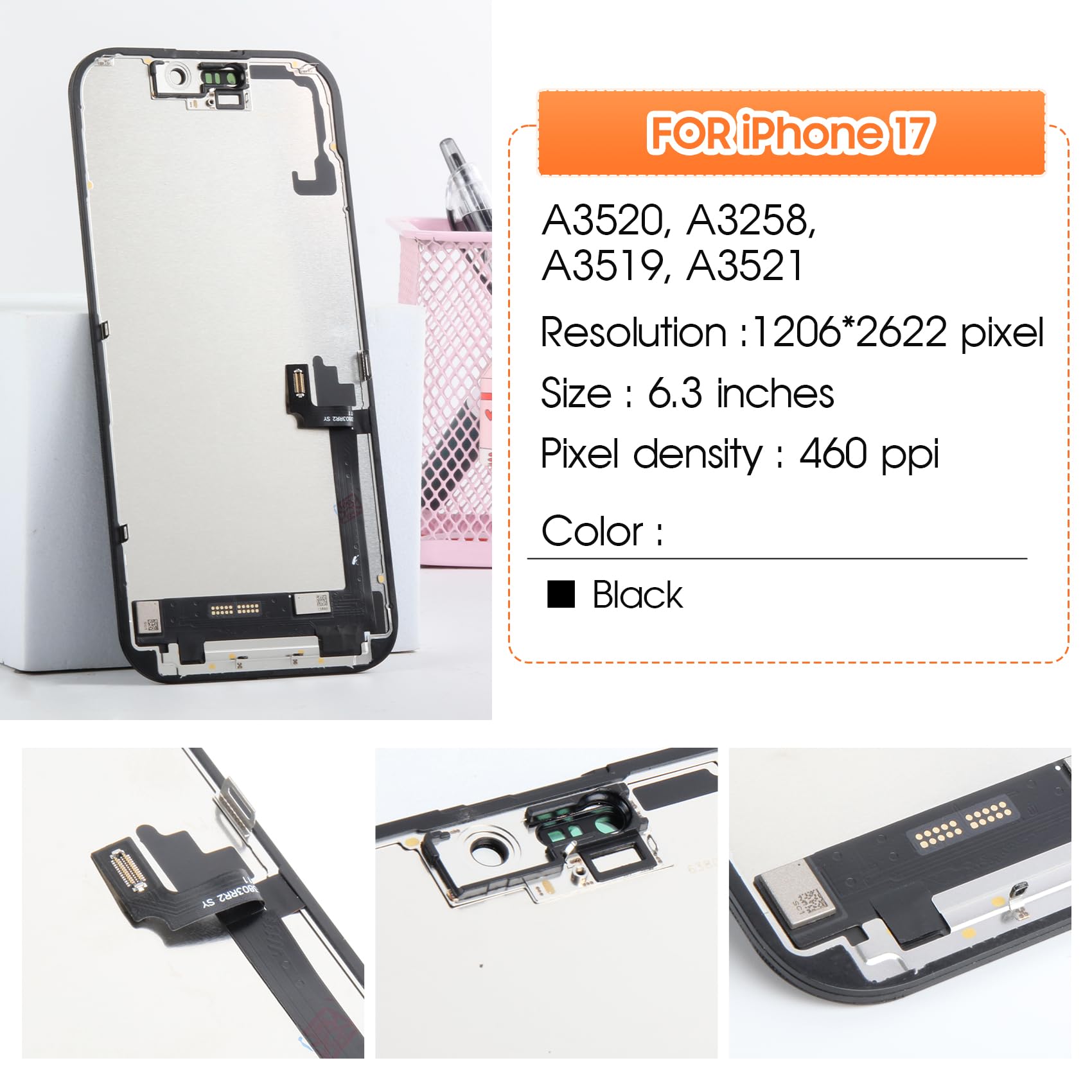 Incell Screen for iPhone 17 Screen Replacement for iPhone 17 LCD