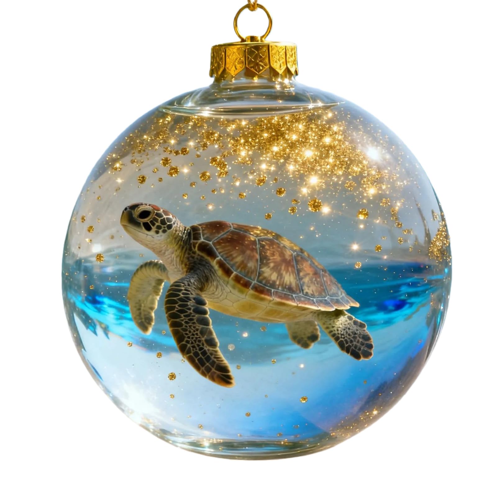 Yhplxyuus Nature Bird Clear Acrylic Christmas Balls Ornament for Festive Tree Decor and Holiday Nature Bird Pattern Christmas Ball Decoration