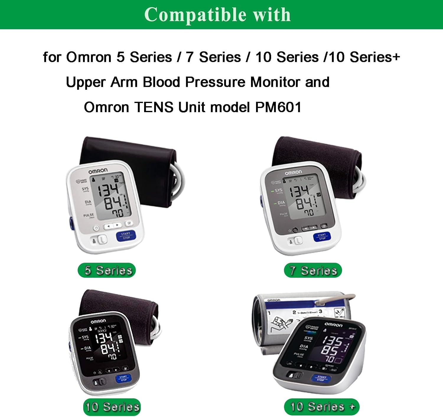 6V for Omron Blood Pressure Monitor, 6 Volt 1A DC Power Supply. | 6V HEM-ADPTW5 Replacement for Omron 5 7 10 Series, 10 Series+ Upper Arm Blood Pressure Monitor, 6Volt 0.1-1000mA AC Adapter.