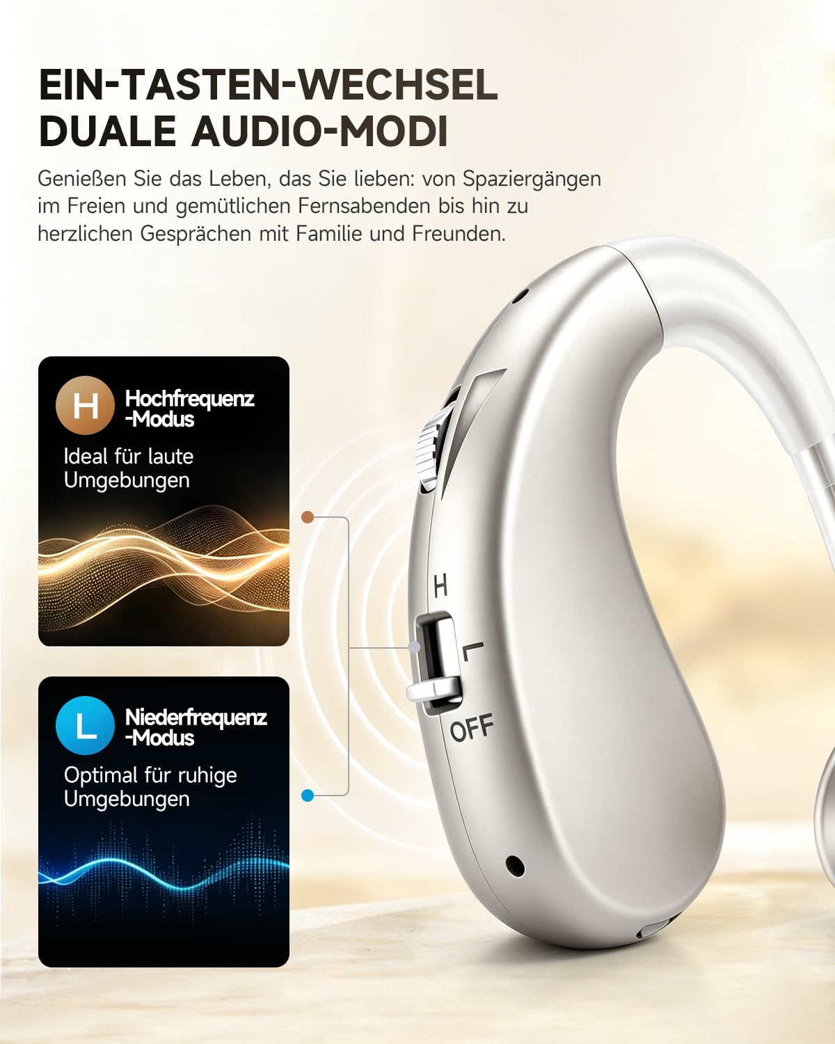 dispositivo con reducción digital de ruido, ganchos para las orejas flexibles de TPE para una comodidad óptima, Carga Rápida USB-C, Autonomía 40h (Plata - 1 Unidad)