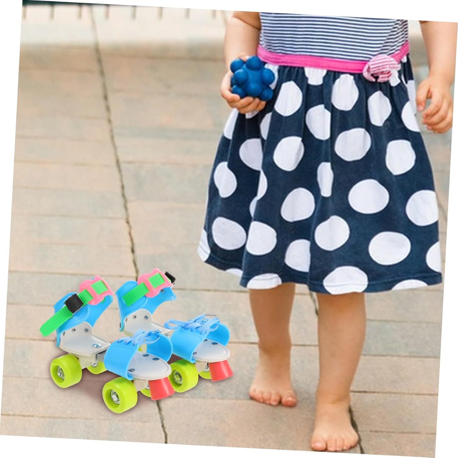 Adjustable Roller Skates for Boy Girl Protective Training Skating Shoes Use Four-Wheel Design for Stability and Easy Control for Beginners