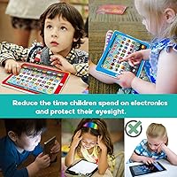 Vista 15 de Wenbeier Tableta de aprendizaje para niños con ABC Word Canción número de música electrónica interactiva juguete educativo ABC aprendizaje