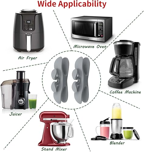 Miniatura 5 de Organizador de cables para electrodomésticos, 4 piezas de envoltura de cables de diseño mejorado para electrodomésticos de cocina con adhesivo súper