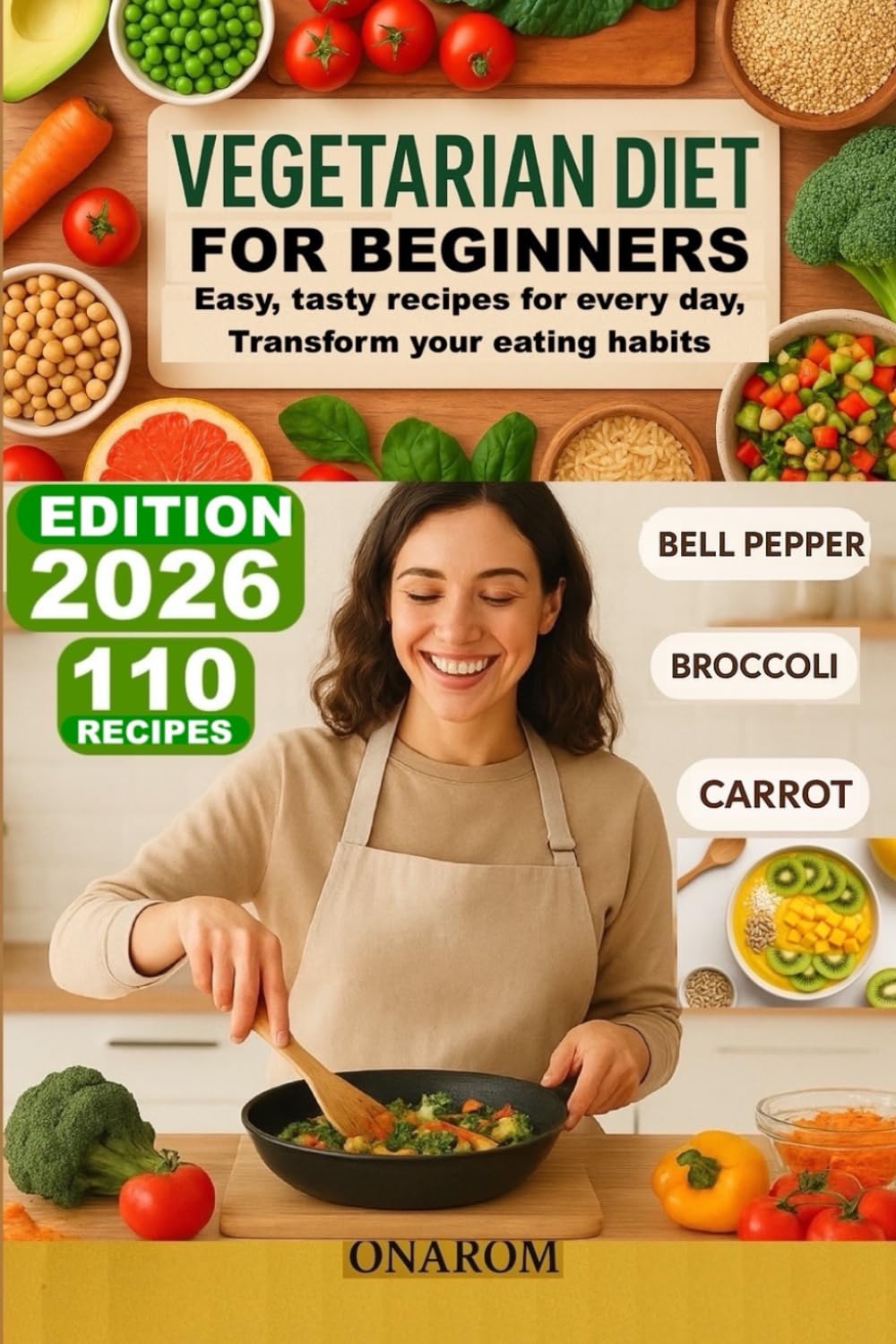 VEGETARIAN DIET FOR BEGINNERS: Easy, tasty recipes for every day, Transform your eating habits