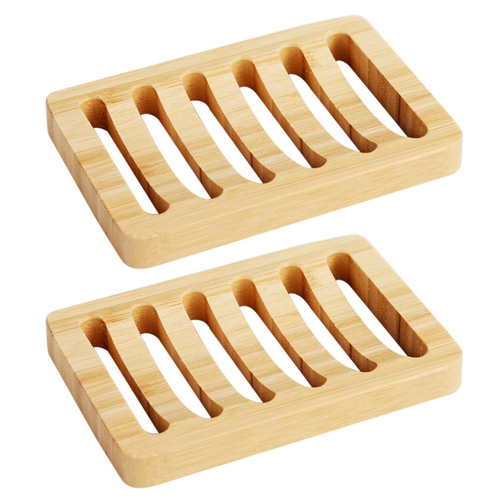 Wood Soap Storage Rack with Drain for Fast Drainage Keep the Dry Creative Storage Rack with Drain