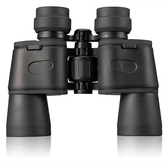 Bresser binoculars1151050 Hunter 10 x 50 8x magnification 682 g light suitable for people who wear glasses blue full coating BK7 glass 133 m field of view