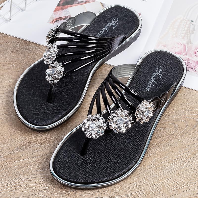 Womens 2025 Flat Sandals for Womens Summer Slippers Non Slip comfortable Beach Sandals - Image 3