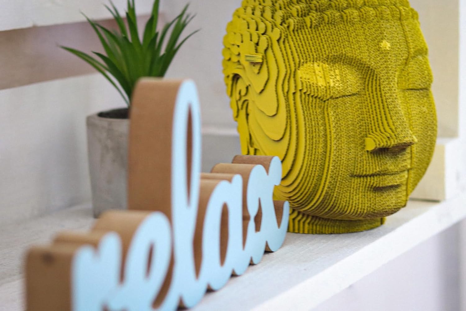 3D Puzzle Model Kit – Unique Gift for Teens, Adults, Kids, Women, Men – Recyclable Cardboard 3D Puzzle Turns Into Buddha Charming Home Decor