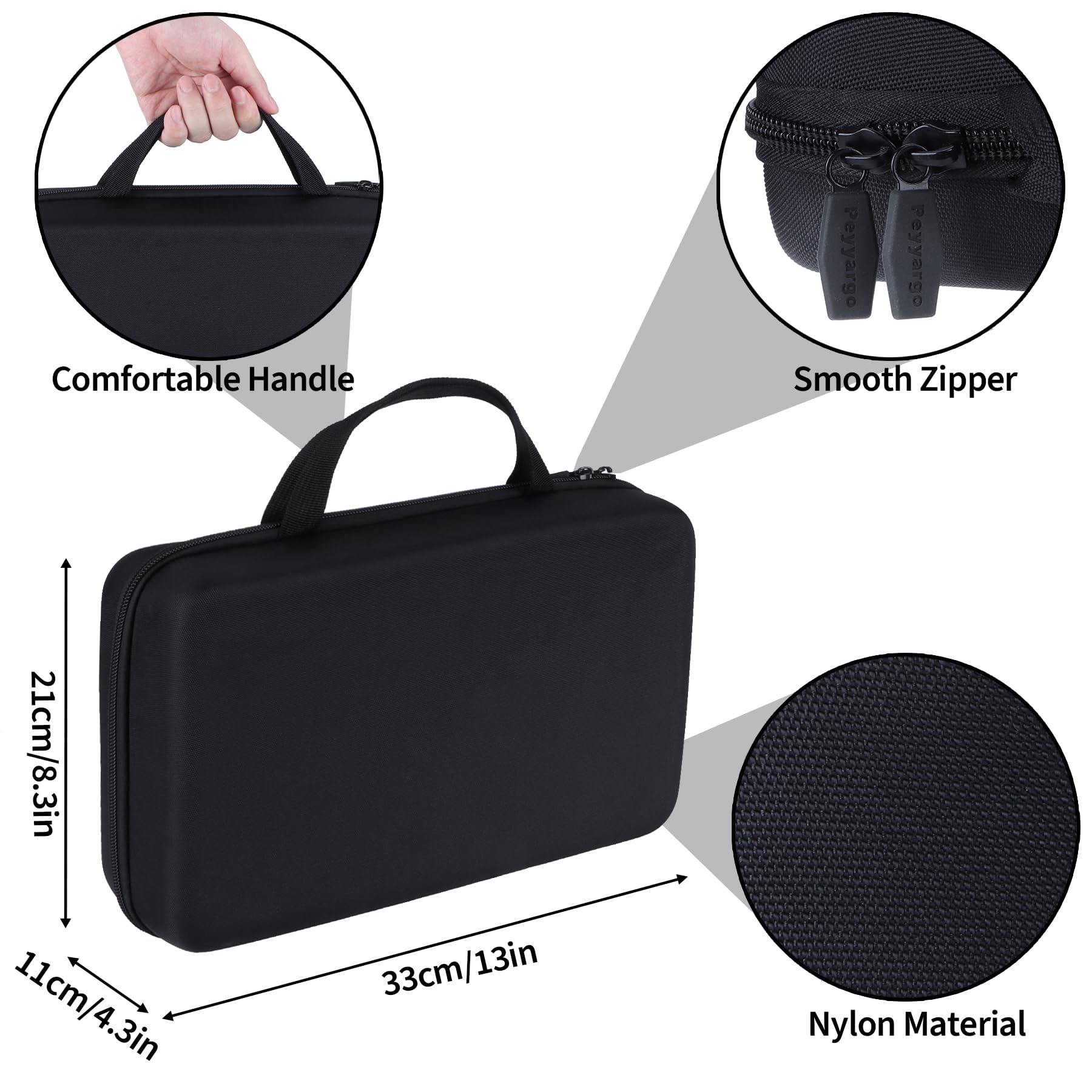 Hart Batterie Organizer Aufbewahrungsbox kompatibel mit 259 Batterien AA AAA C D 9V (Batterien sind Nicht enthalten), M Größe Tasche