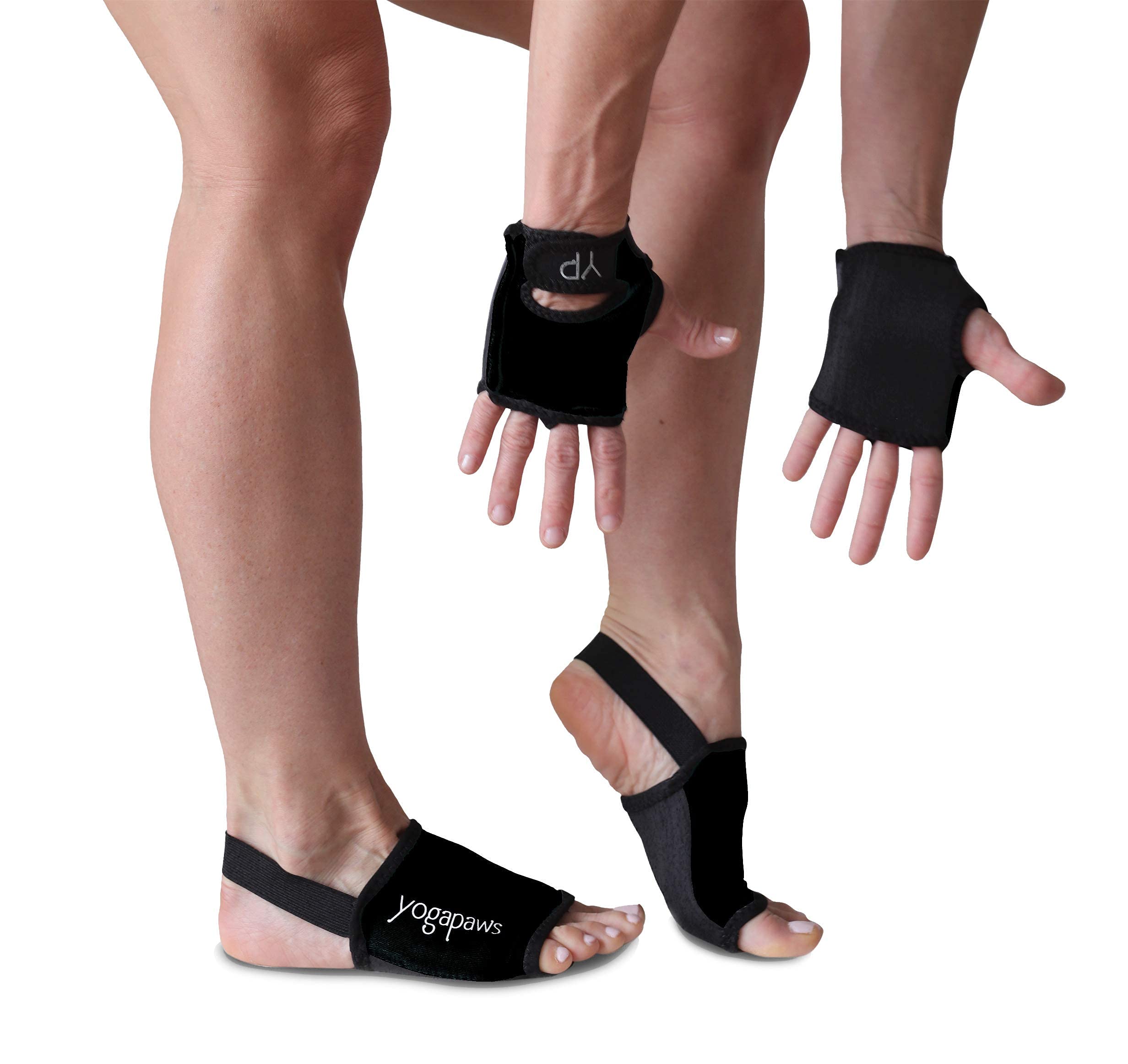 YogaPaws SkinThin Non Slip Yoga Gloves and Yoga Socks for Women & Men for Hot Yoga, Crossfit, Cycling, for Sweaty Hands Feet