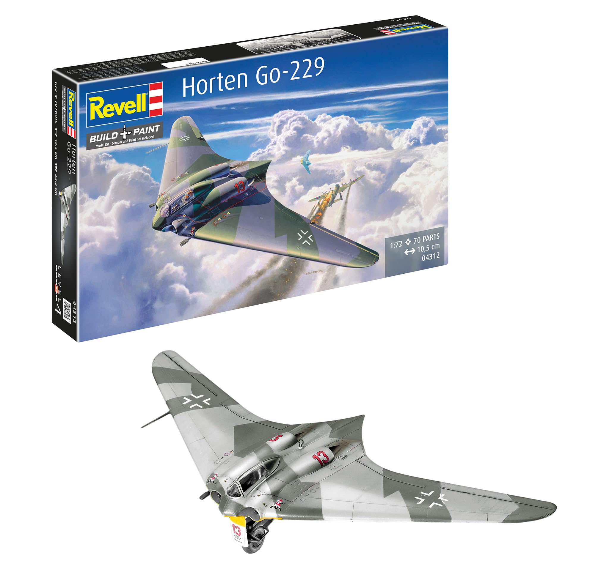 Amazon | ドイツレベル 1/72 ホルテンGo-229 04312 プラモデル