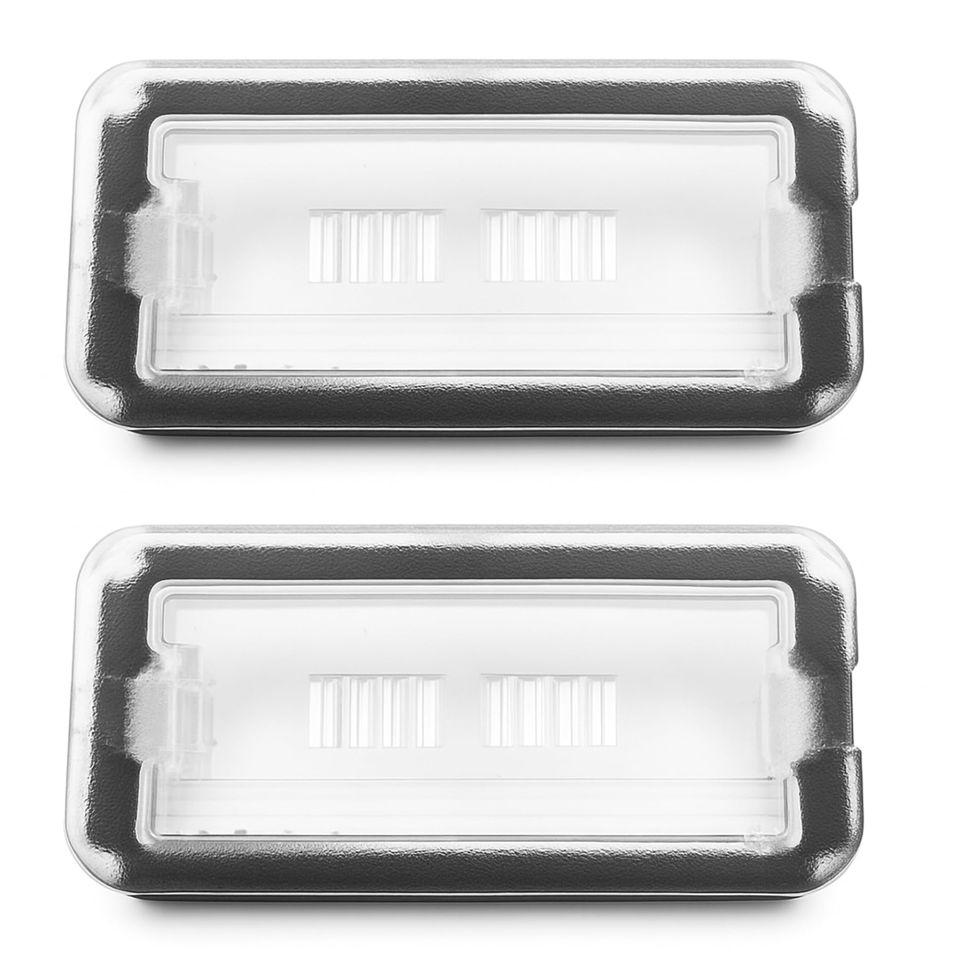 2 x luci posteriori per targa auto, copertura trasparente per Fiat 500, Abarth 500 2007-2022 | OEM 51800482