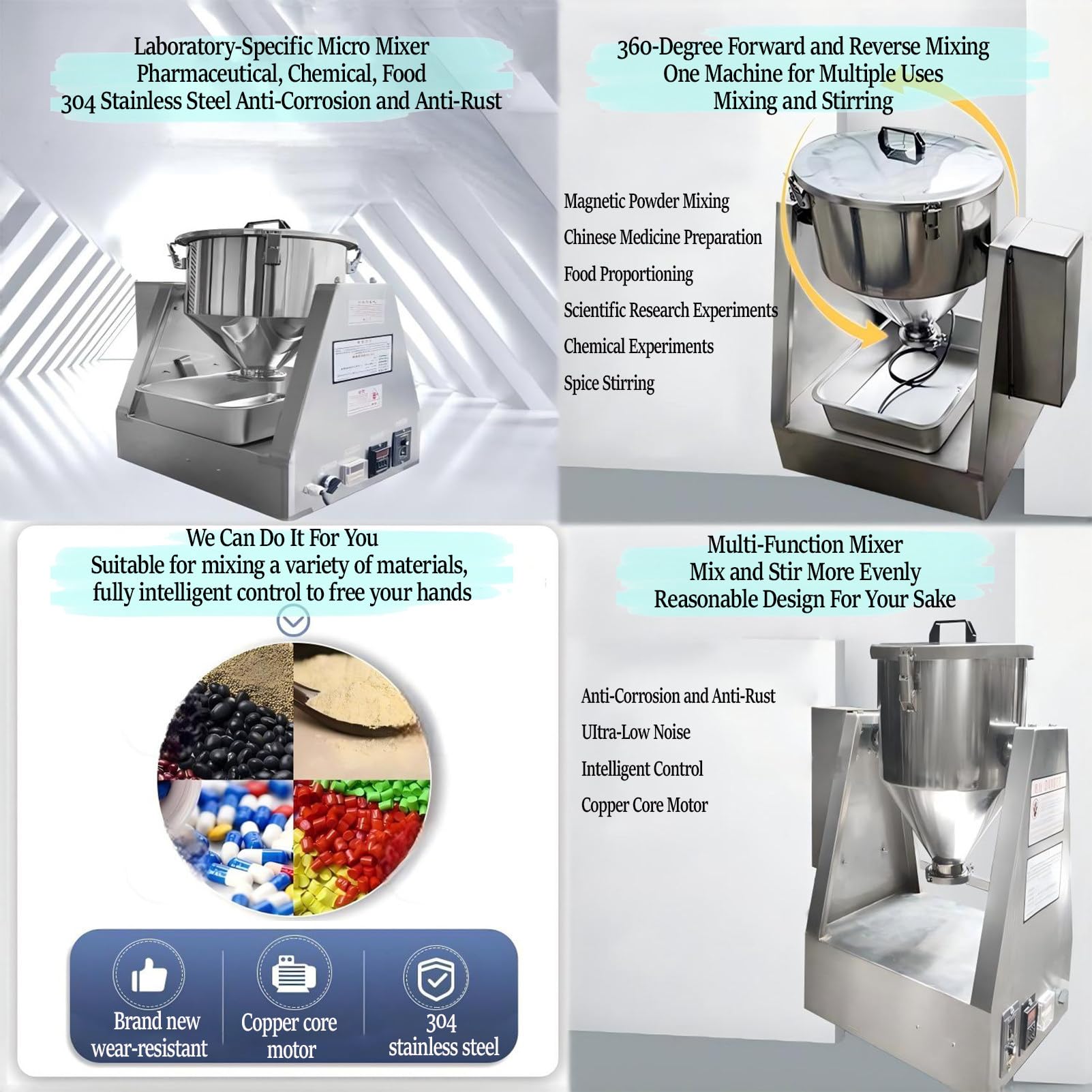 Laboratoryjny Mieszalnik Do ProszkóW Suchych, Maszyna Do Mieszania ProszkóW Chemicznych, Blender Do ProszkóW, Laboratoryjny Mieszalnik BęBnowy Do Suchych Mas Proszkowych 10L