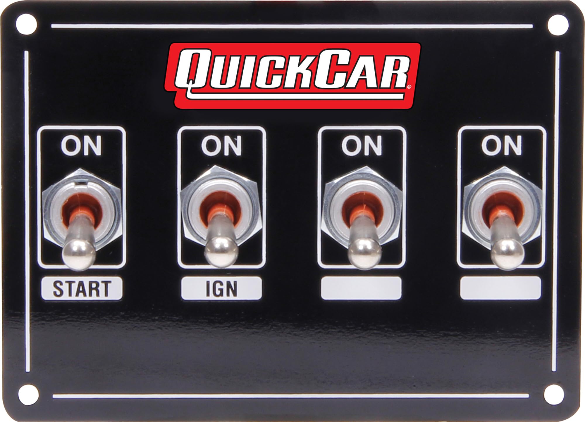 4 Switch Panel by QuickCar Racing Products – Stock, aluminum, Model 50-740