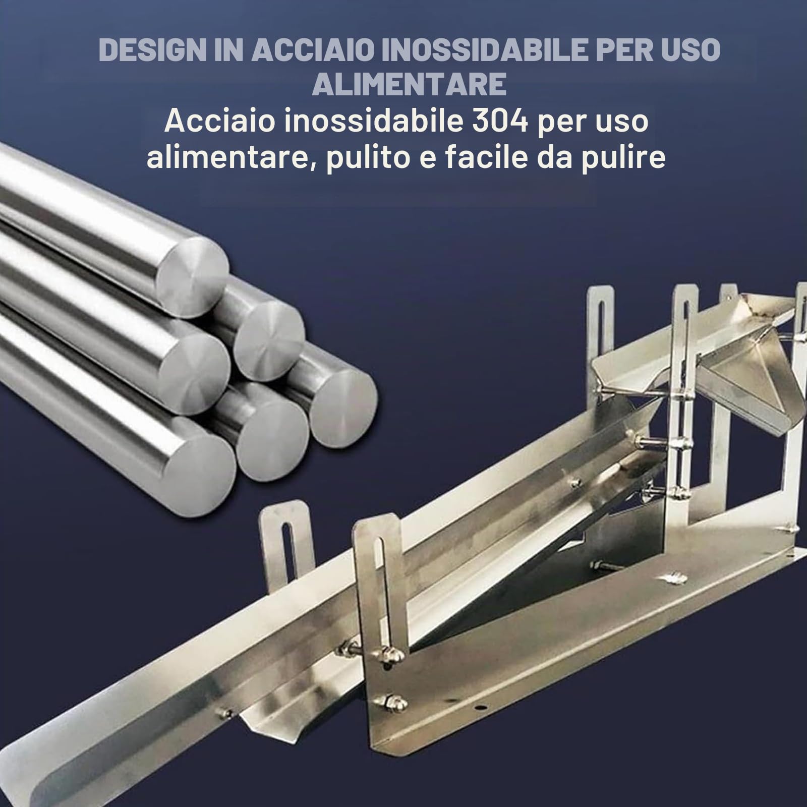 Separatore di uova commerciale, macchina per la separazione di albumi e tuorli in acciaio inox 304, 500-800 uova/h, altezza e spazio di separazione regolabili, per pasticcerie