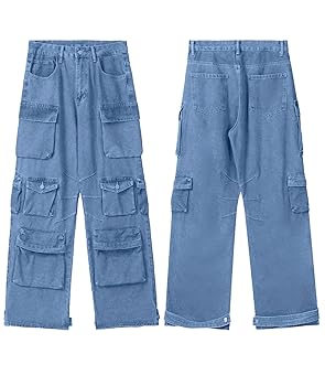 Amazon.com: SEMATOMALA Denim Cargo Pants Women Baggy Y2K Amazon.com: SEMATOMALA Denim Cargo Pants Women Baggy Y2K