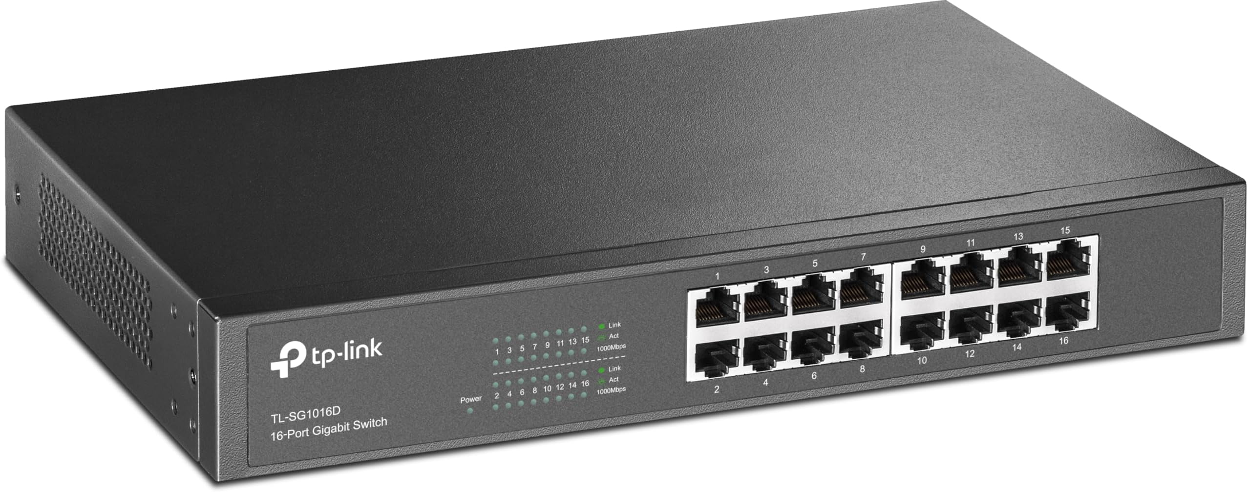 TP-LINK 16 Port Gigabit Switch Metal (tl-sg1016d) -