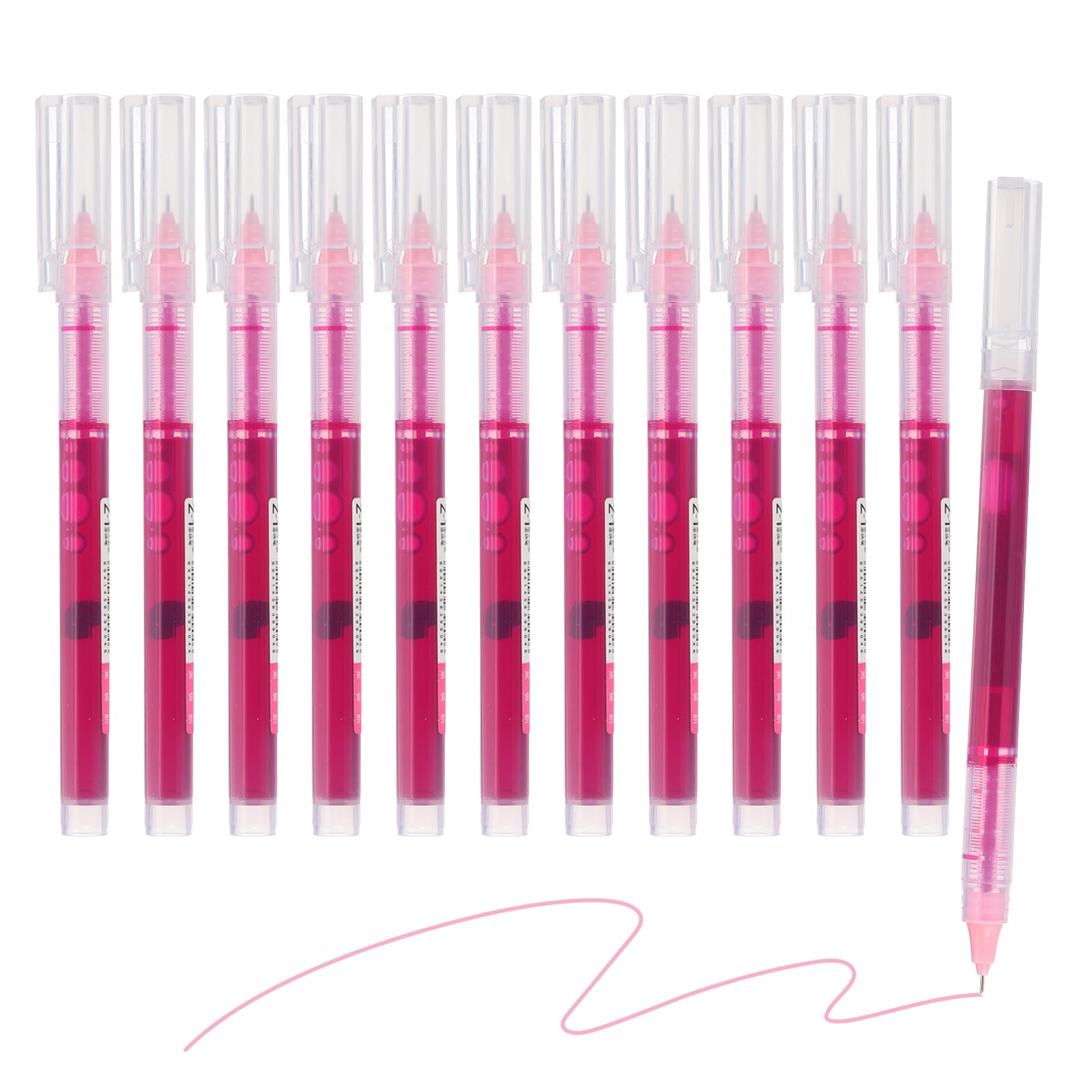 M&G Gel Pen Medium Point 0.5mm, 12 Pack Quick Dry Smooth Gel Ink Rollerball Pen for Home Office Writing Note Taking Journaling Business, Pink