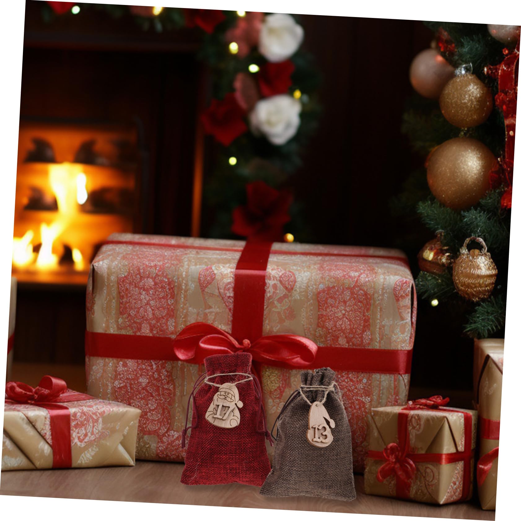 ご予約完成しました　クリスマスバッグ　4点 Amazon | GOOHOCHY ポータブルクリスマスバッグセット 1-24 番号