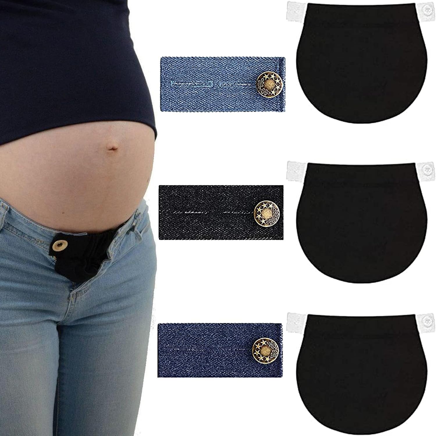 mellystore Pregnant Trouser Extender, 6 