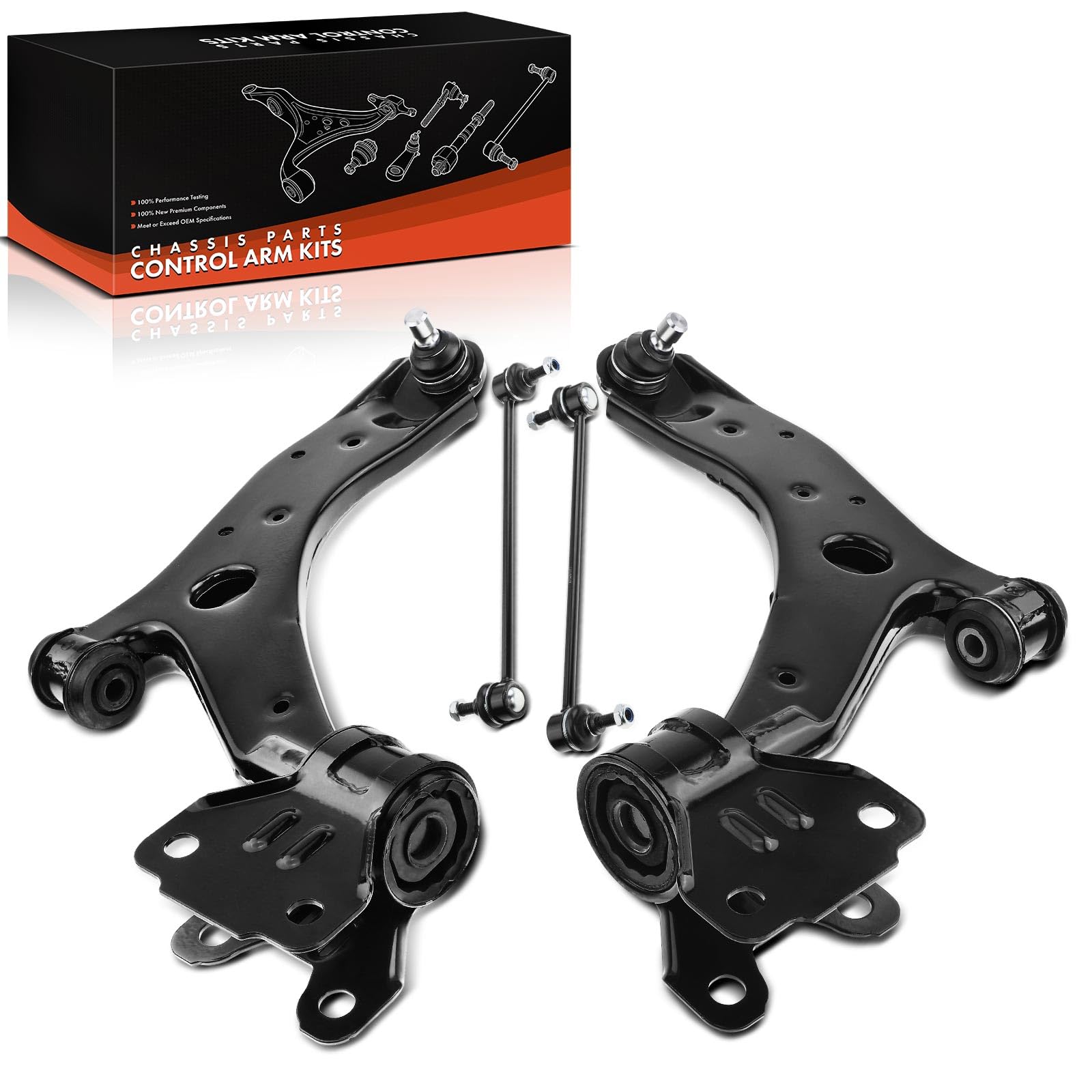 Frankberg 2x Braccio di controllo + 2x Asta di accoppiamento anteriore sinistra destra Compatibile con 3 BL 3 Berlina BL Replace# BBM234300