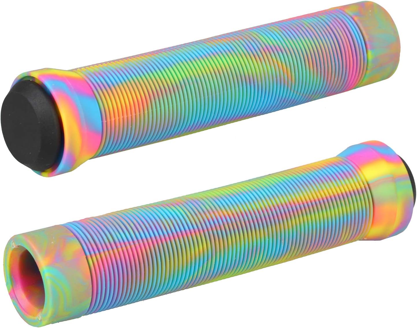 Scooter Grips - Mixed Color MTB & BMX Handlebar Grips | 145mm Soft Grips for Pro Stunt Kick Scooter, Mountain Bike