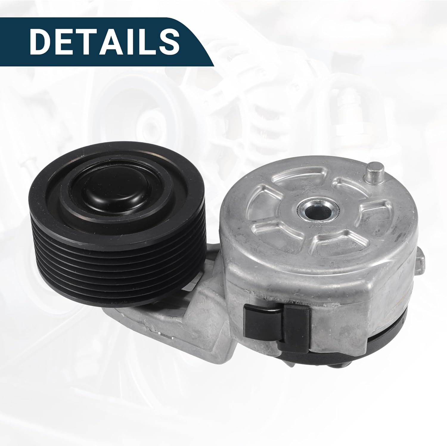 Belt Tensioner Assembly Durable No.3936213 | Inner Truck Accessory Drive Belt Tensioner Silver Tone 1 Pcs