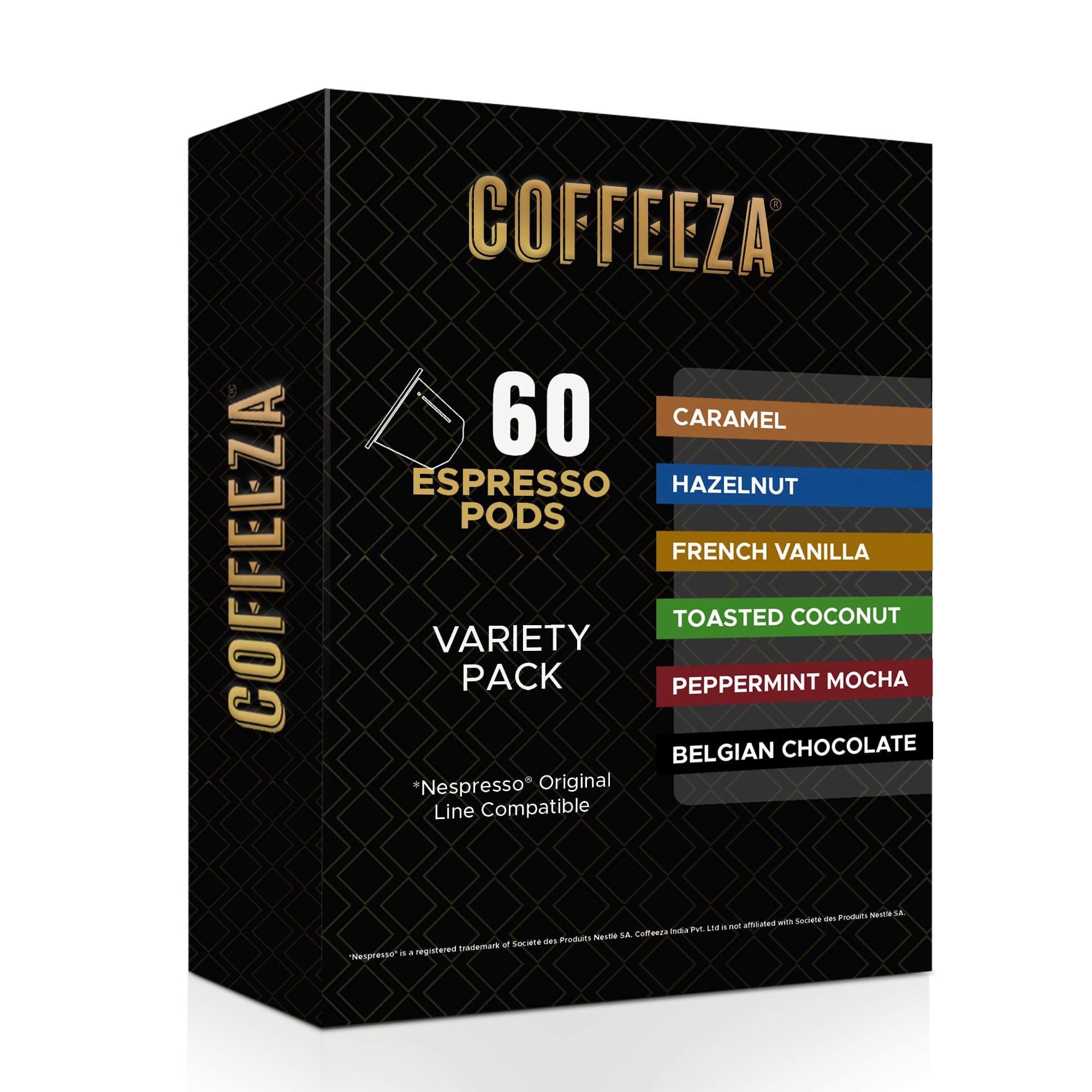 Amazon.com: Coffeeza Flavored Espresso Coffee Pods Variety Pack