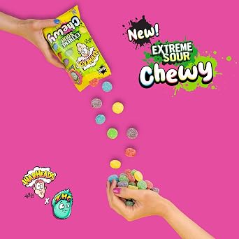 WARHEADS Extreme Sour Chewy Candy ZHC Collaboration 3 Pack