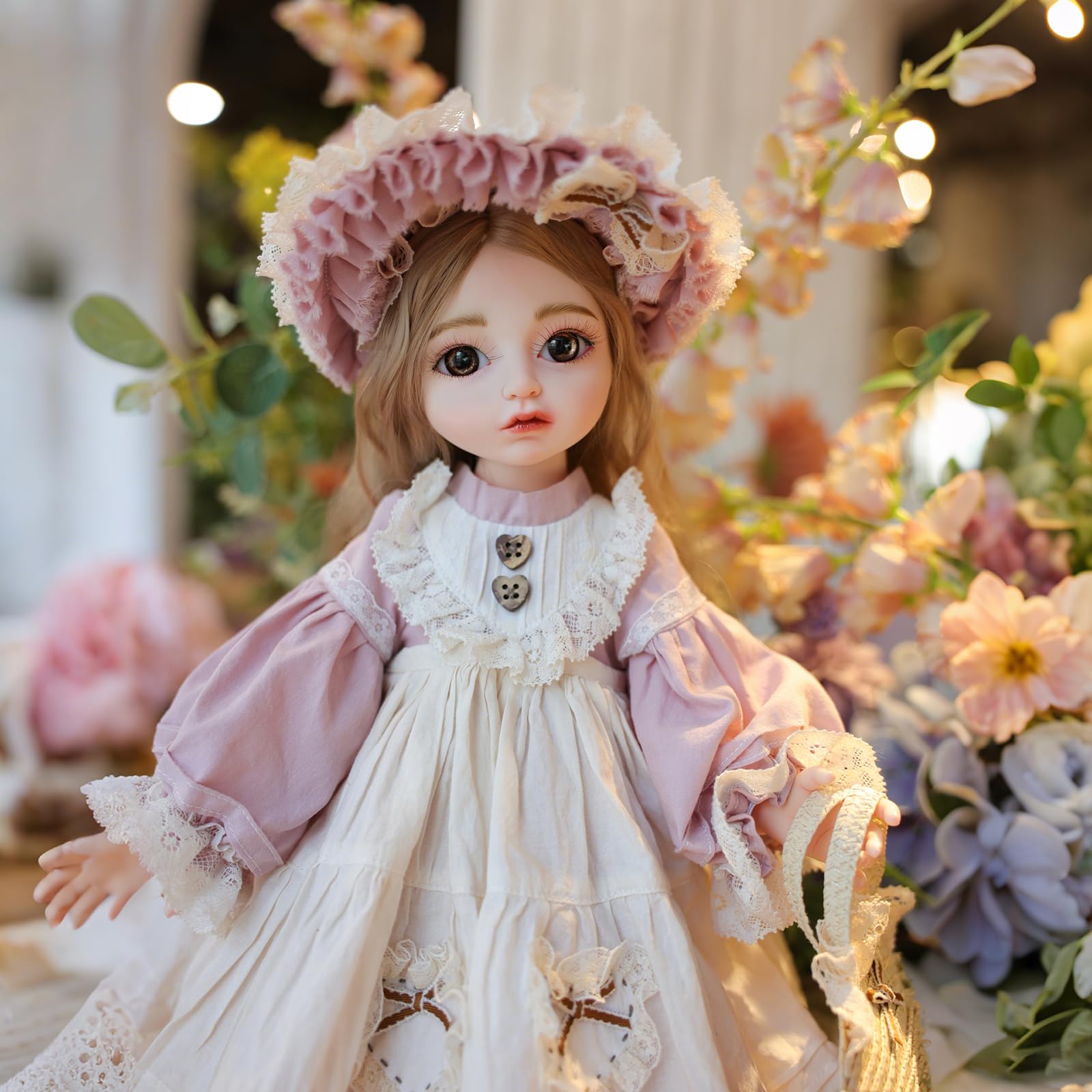 bjd4点ドール    クラウスヒガンバナ女神関節人形4 Amazon | Cloveray 1/4 可愛い ビニール BJDドール 45cm 球体関節人形