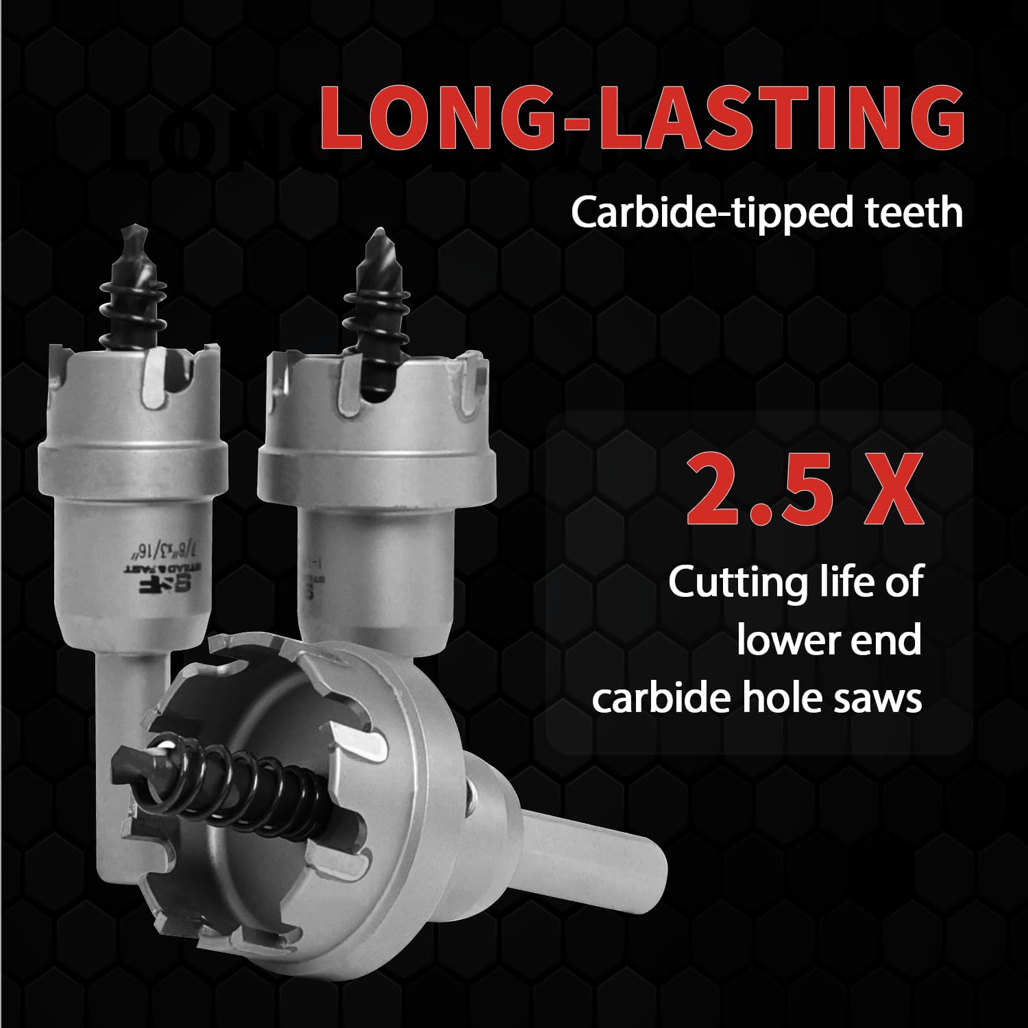S&F STEAD & FAST Spot Weld Cutter 4-Pack/Carbide Hole Saw Kit with 3 Extra Pilot Bits