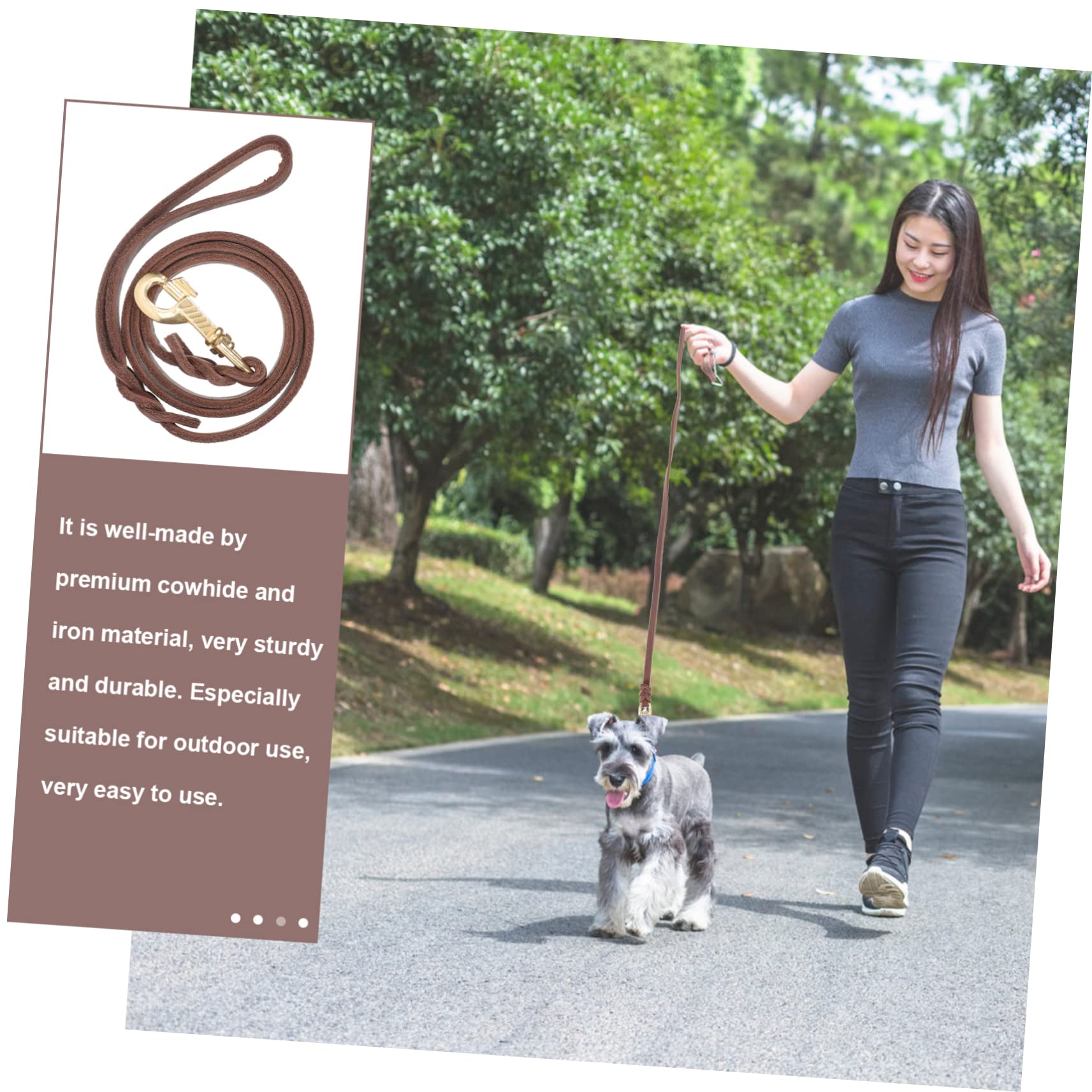 BESPORTBLE 3piezas Correa para Perros Resistentes Cuerda Antitirones para Mascotas De Longitud Gancho para Perros Medianos y Accesorio De Entrenamiento para Paseos Al Aire