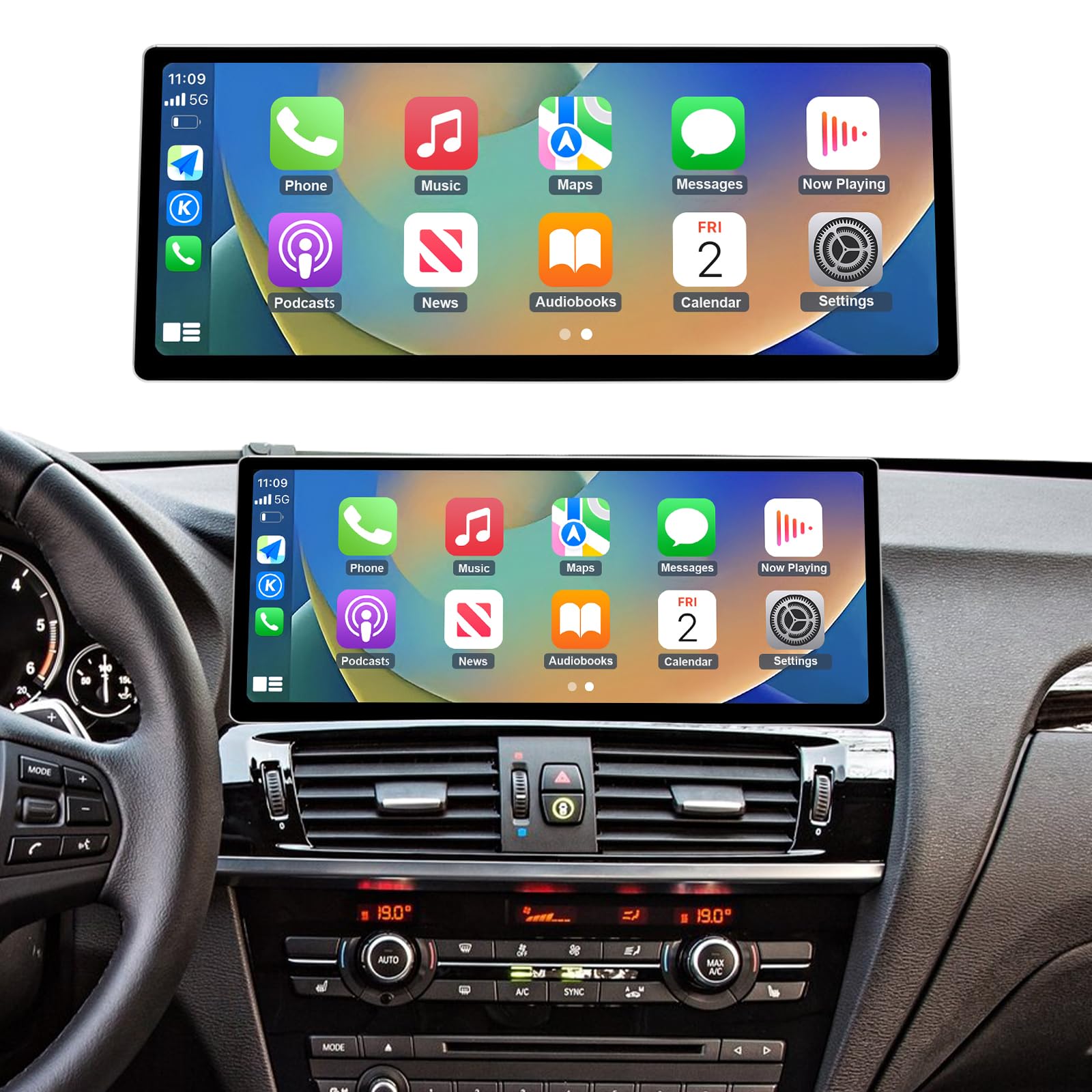 2026 12.3" CarPlay Android Auto Screen for BMW X3 X4 Series