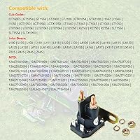 Vista 8 de Relé solenoide de arranque de 12 V con 4 terminales Apto para Cub Cadet John Deere MTD Trombetta, tractor de giro de césped de jardín OEM #