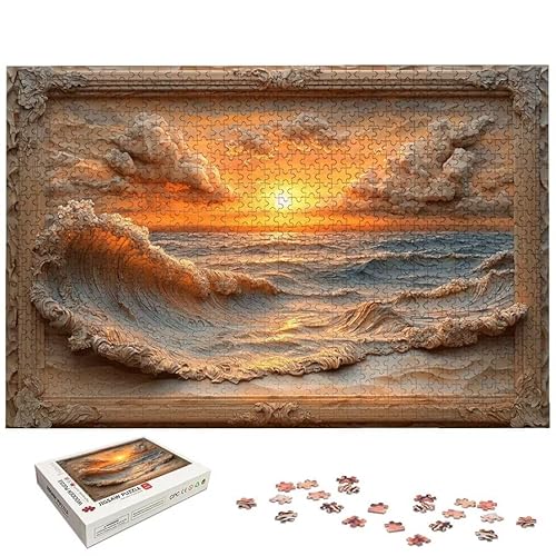 ���i �p�Y�� 3000�s�[�X ��l���� �r�[�` �W�O�\�[�p�Y�� �ؐ� Puzzle (122x80cm) ����������t�� �]�g�� ��l���� ��� ���� ��H�|�i Puzzle �z�[���f�R���[�V�����ɍœK�A�����ւ̃M�t�g�A�j���ւ̃M�t�g�AHome Dec