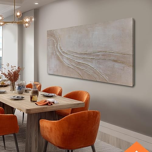 Miniatura 6 de NBAODAN Abstract Canvas Paintings Minimalist Wall Art Posters Modern Hanging Art 29"x58" Large Pictures for Living Room Kitchen Artwork