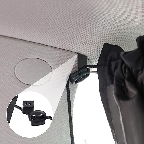 Miniatura 7 de OTOEZ Cortina divisora de automóvil para privacidad, cortinas opacas para camping, cama de sueño, vehículo, parabrisas, cubiertas de ventana, SUV,