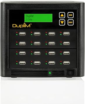DupliM 1:15 USB Flash Drive Duplicator and External 2.5-in. USB HDD Cloner Burner Copier